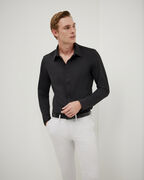 Slim Travel Shirt, Black, hi-res